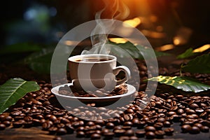 Coffee. aroma-filled mornings with a cup of rich brew: indulging in the comforting warmth, flavor, and culture of coffee