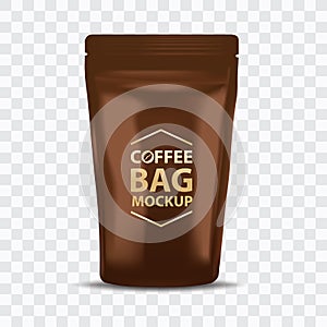 Coffee Bag Mockup Packaging Vector illustration