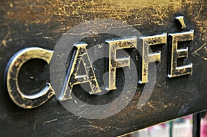 Coffee bar sign