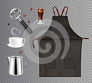 Coffee Barista Transparent Set