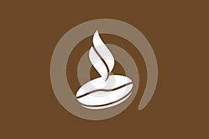 Coffee bean, aroma coffee logo