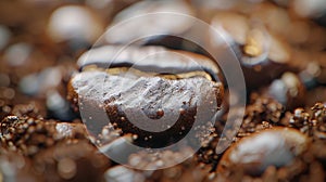 The coffee bean closeup. AI generated