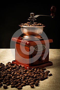 Coffee bean and coffee bean grinder