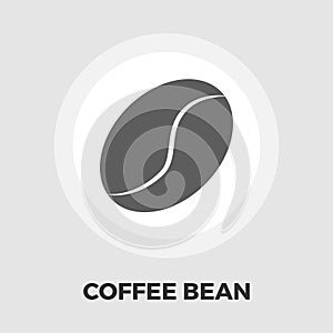 Coffee bean flat icon