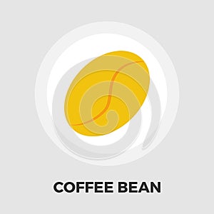 Coffee bean flat icon
