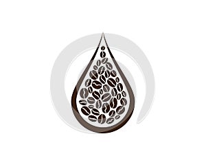 coffee bean icon vector