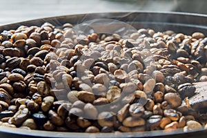 Coffee bean roasting