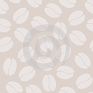 Coffee Bean Seamless Pattern.
