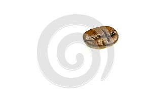 Coffee bean on white background isolated