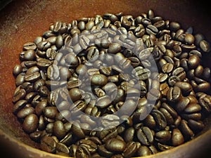 Coffee beans.