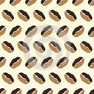 coffee beans abstract seamless pattern. background coffee beans seamless pattern. Seamless Coffee Bean Pattern for packaging