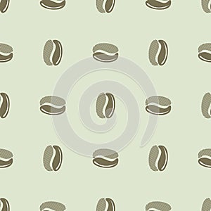 coffee beans abstract seamless pattern. background coffee beans vector