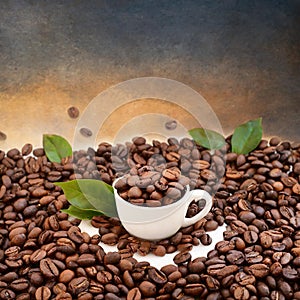 Coffee beans background