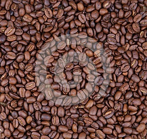 Coffee beans background