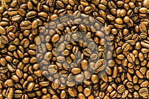 Coffee beans background