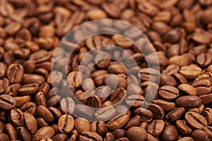 Coffee Beans background close up