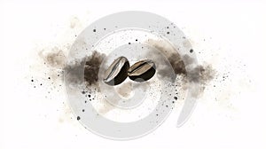 Coffee beans background.