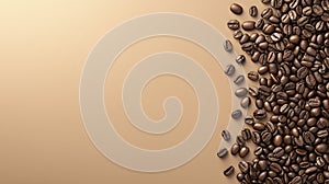 Coffee beans background.