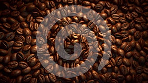 Coffee Beans Background, Image Ai Generated