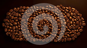 Coffee Beans Background, Image Ai Generated