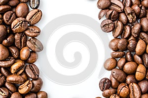 Coffee beans background photo