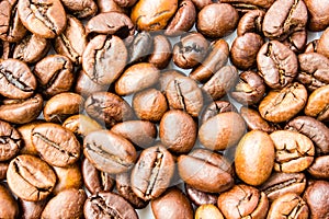 Coffee beans background photo