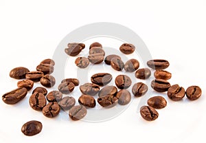 Coffee beans background photo