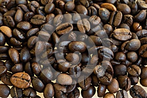 coffee beans background wallpaper closeup, macro photogrsphy