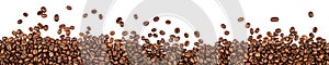 Coffee beans background photo