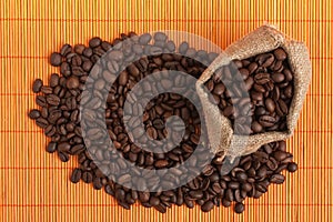 coffee beans in bag