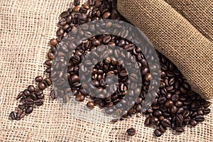 Coffee beans in bag