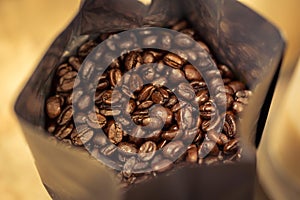 Coffee beans in bag