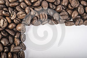 Coffee beans in the cup