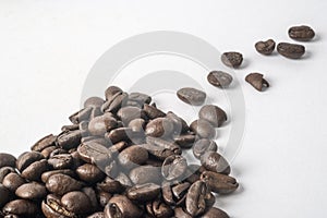 Coffee beans in the cup