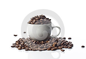 Coffee Beans and Cup