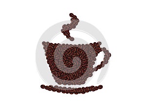 Coffee beans cup