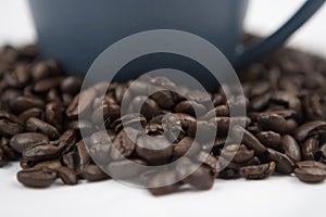 Coffee Beans and Cup