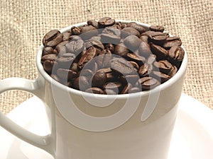 Coffee Beans In Cup