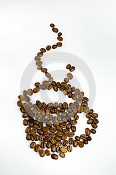 Coffee beans cup photo