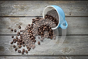 Coffee Beans Cup Background