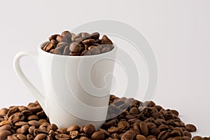 Chicchi di caffè tazza 