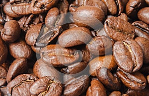 coffee beans closeup texture
