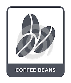 coffee beans icon in trendy design style. coffee beans icon isolated on white background. coffee beans vector icon simple and