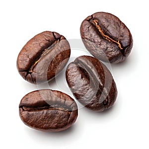 Coffee beans isolated