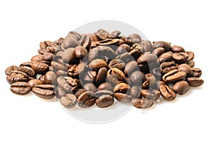 Coffee beans isolated on white background