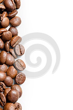 Coffee beans lines text field background