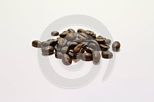 Coffee beans macro photo
