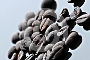 Coffee Beans with a mug caffeine flavor