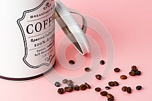 Coffee beans out of the coffee pot