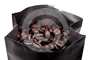 Coffee beans in package